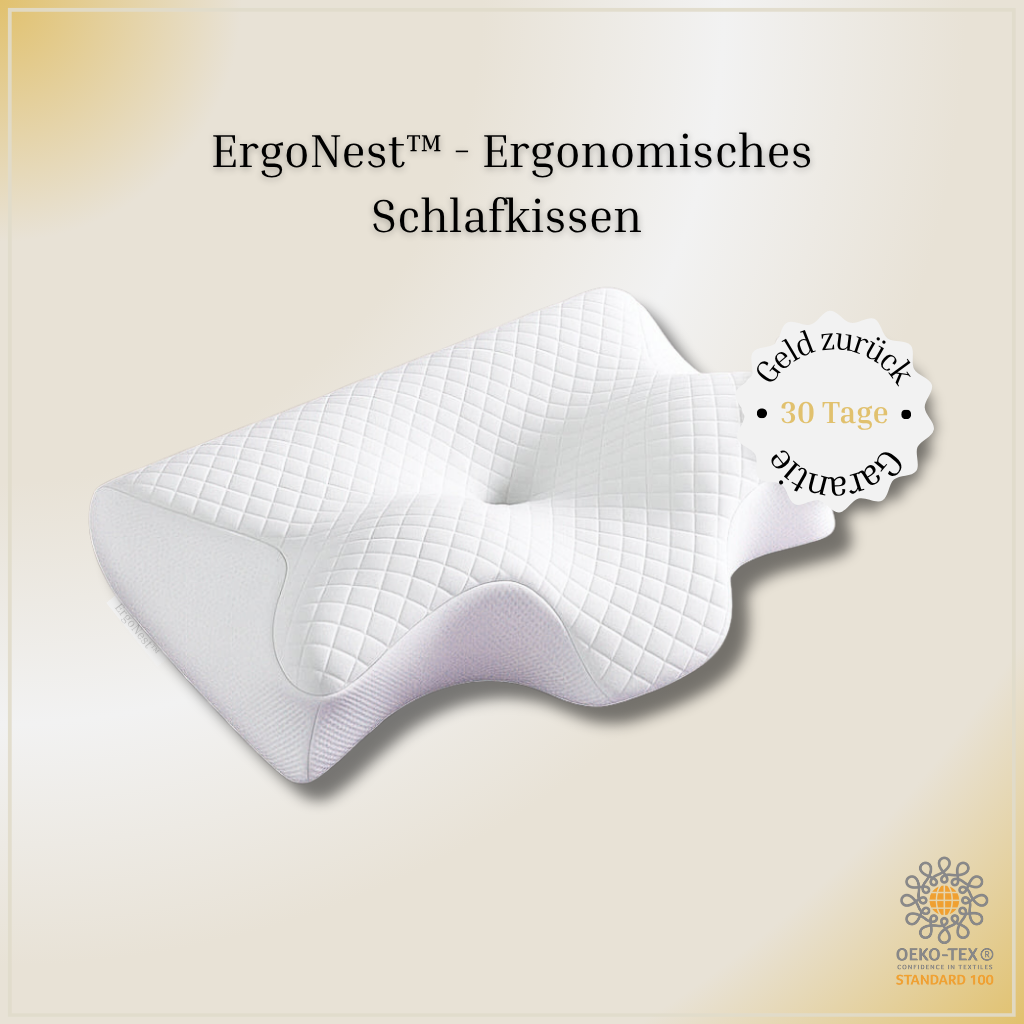 ErgoNest™ -  Ergonomisches Schlafkissen.