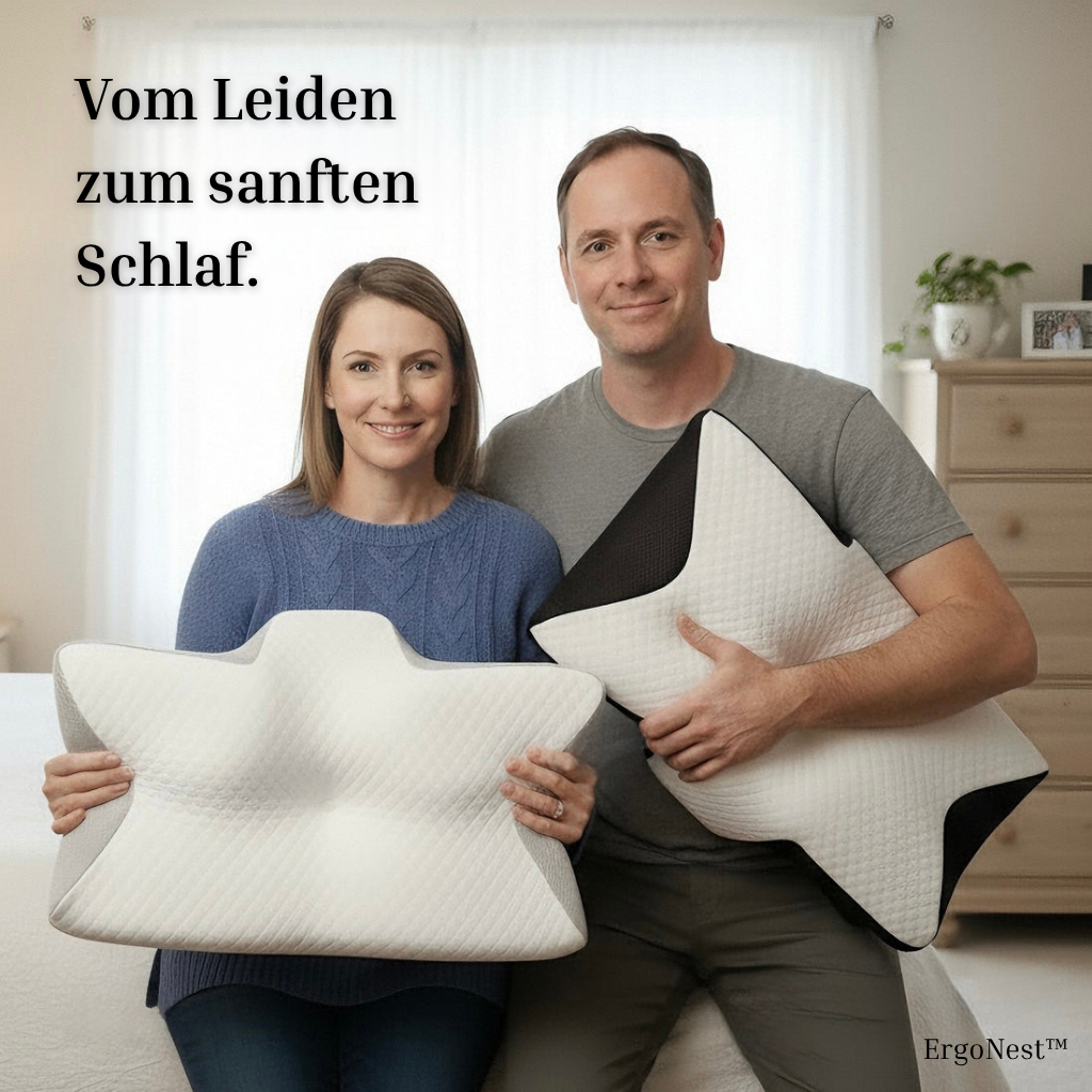 ErgoNest™ -  Ergonomisches Schlafkissen.